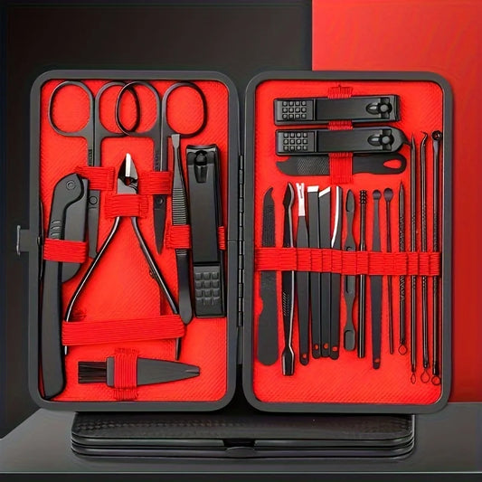 7-24pcs Professional Nail Clippers Kit - Ultra Sharp Fingernail and Toenail Cutters for Men and Women - Sturdy Pedicure Care