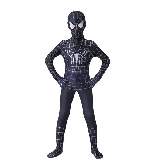 Boys Girls Spiderman Costume Superhero Jumpsuit Miles Morales Spider-Man Cosplay Zentai Bodysuit 3D Style Halloween Outfits