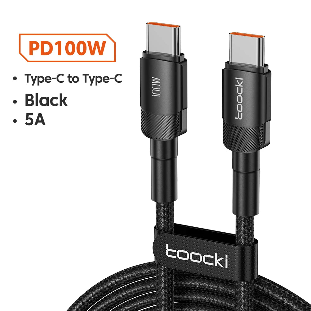 Toocki 100W USB-C to USB-C Fast Charging Cable