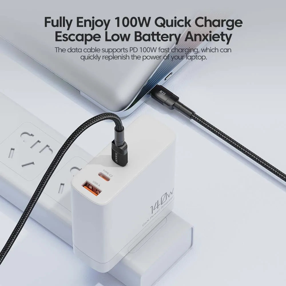 Toocki 100W USB-C to USB-C Fast Charging Cable