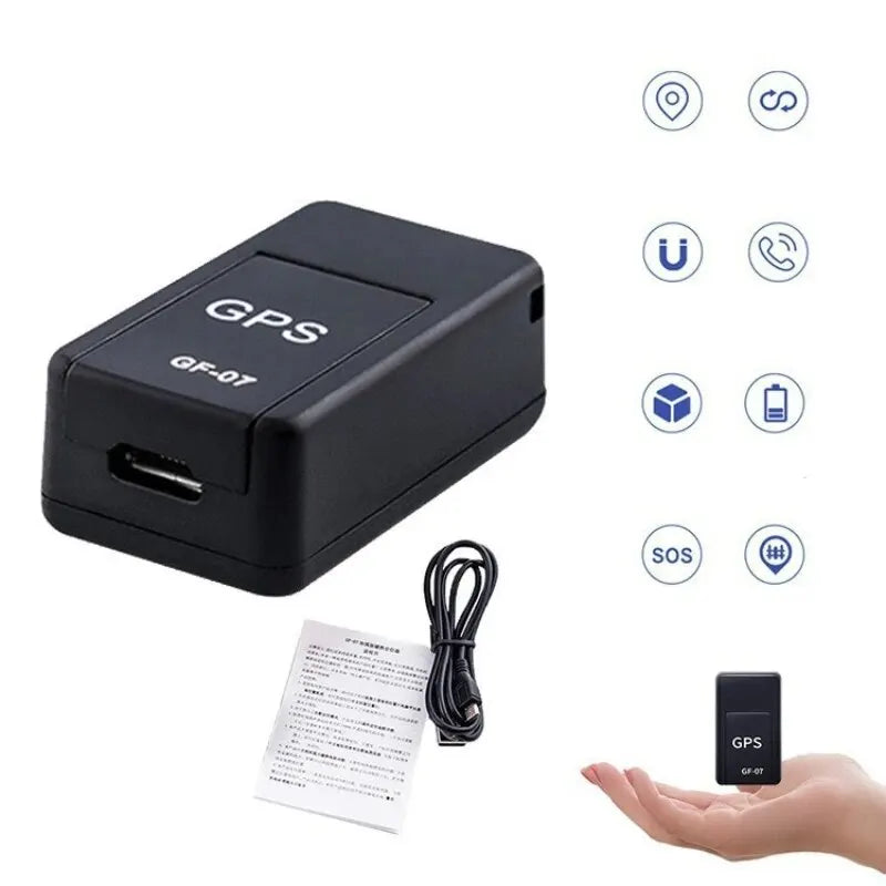 Mini Magnetic GPS Tracker GF-07 — Real-Time Vehicle & Asset Tracking