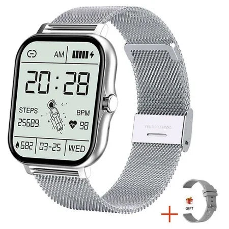 2025 Smart Watch 2.01 Inch HD Display Bluetooth Call Message Preview Sport Modes DIY Dial Weather Forecast Watches For Men Women