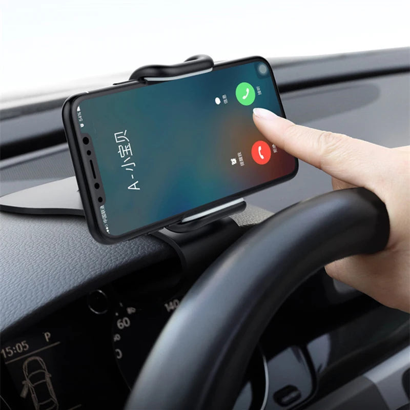 360° Rotatable Car Phone Holder — Universal Dashboard & Windscreen Mount