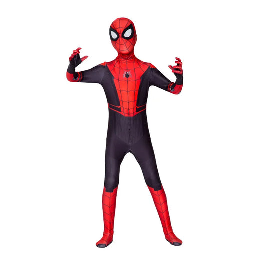 Boys Girls Spiderman Costume Superhero Jumpsuit Miles Morales Spider-Man Cosplay Zentai Bodysuit 3D Style Halloween Outfits