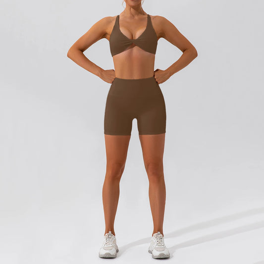 2PCS Yoga Suit Sports Set Women Quick-Drying Gym Set Women Tracksuit Running Workout Long Sleeve Sports Shirt Yoga Clothing