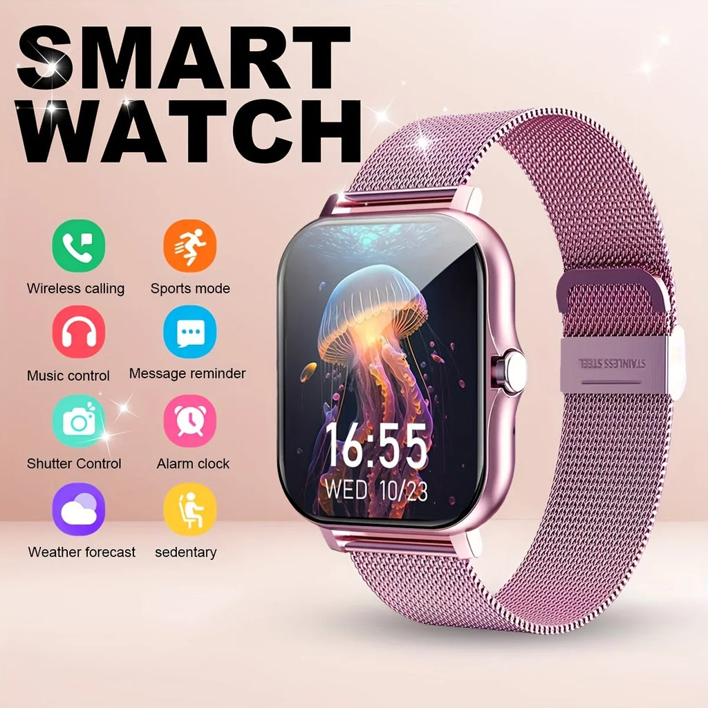 KESHUYOU Smart Watch — Bluetooth Calls, Heart Rate & Fitness Tracker
