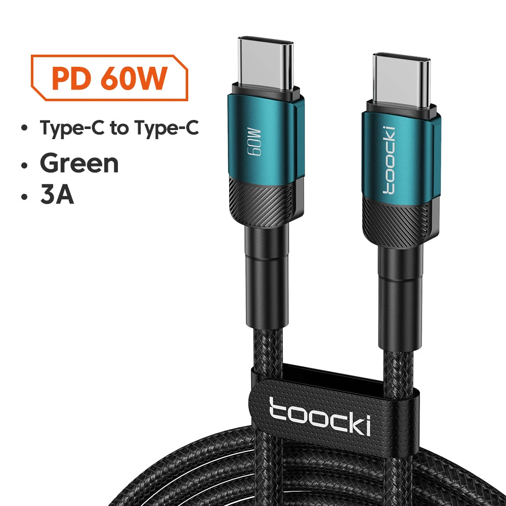 Toocki 100W USB-C to USB-C Fast Charging Cable