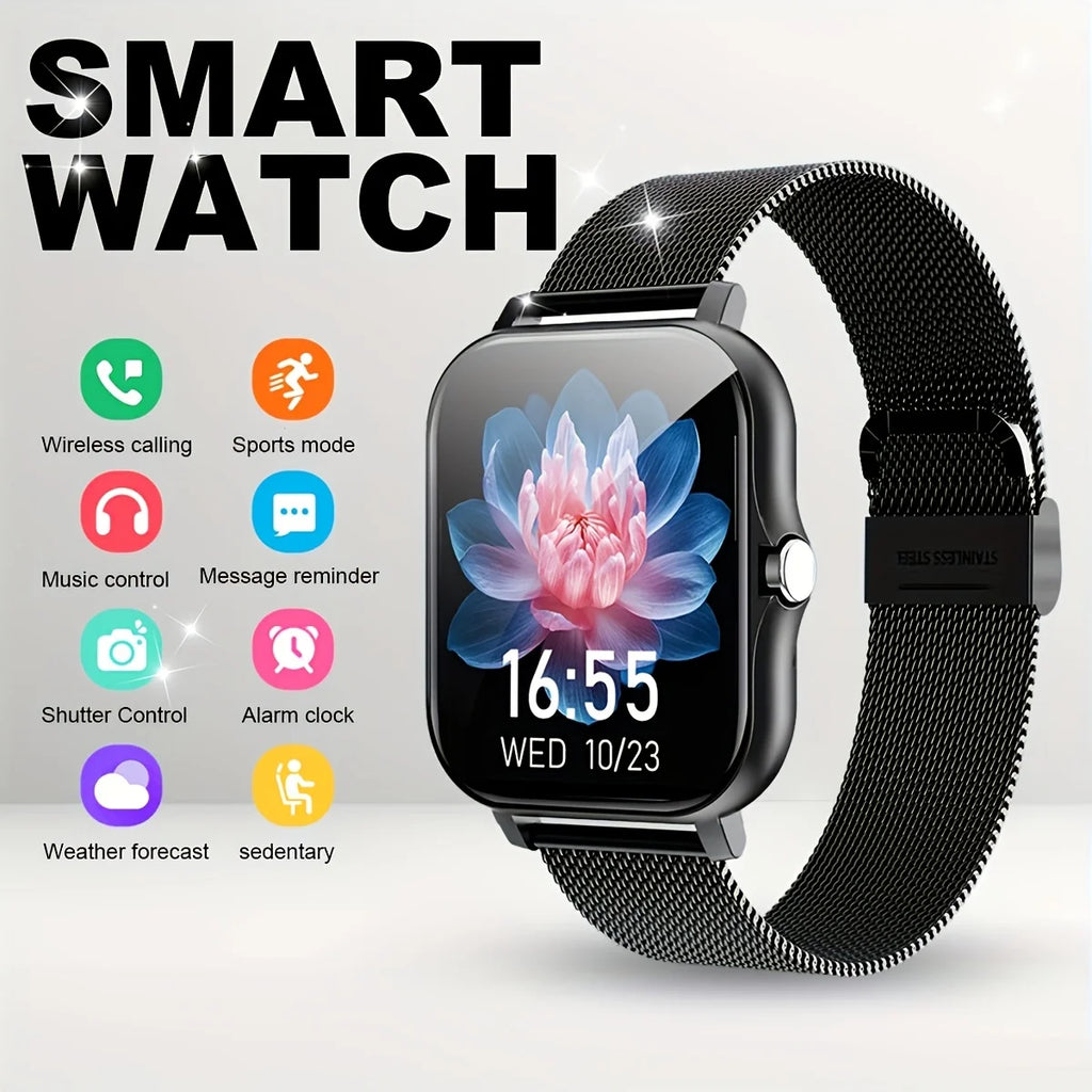 KESHUYOU Smart Watch — Bluetooth Calls, Heart Rate & Fitness Tracker