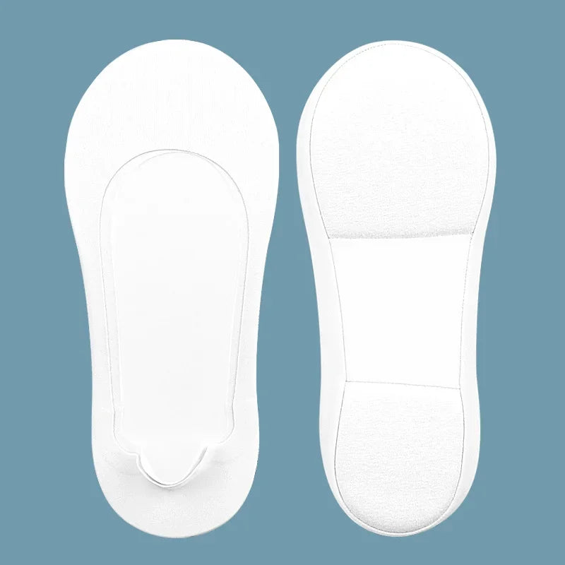 Women Non-slip Low-top Sock Shoe Pad Insoles for Feet Arch Invisible Shallow Boat Socks Soft Sponge Shock-absorbing Pressure Cut