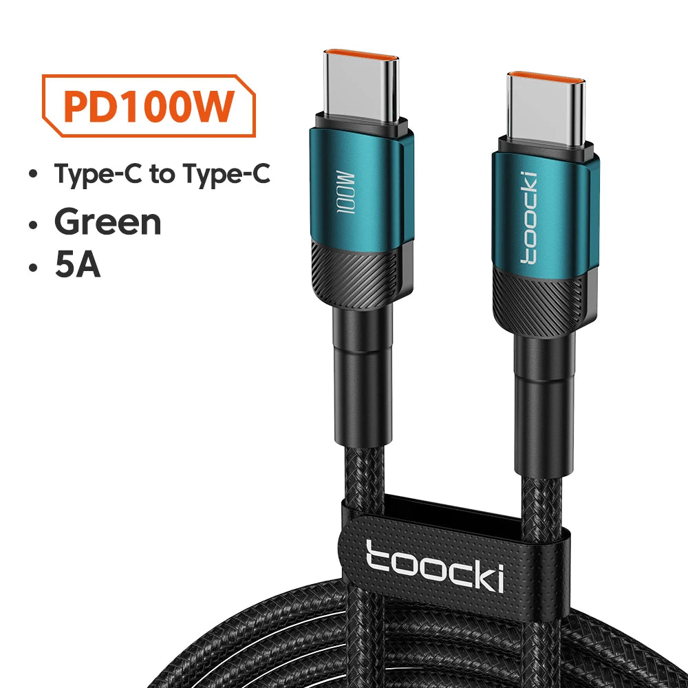 Toocki 100W USB-C to USB-C Fast Charging Cable
