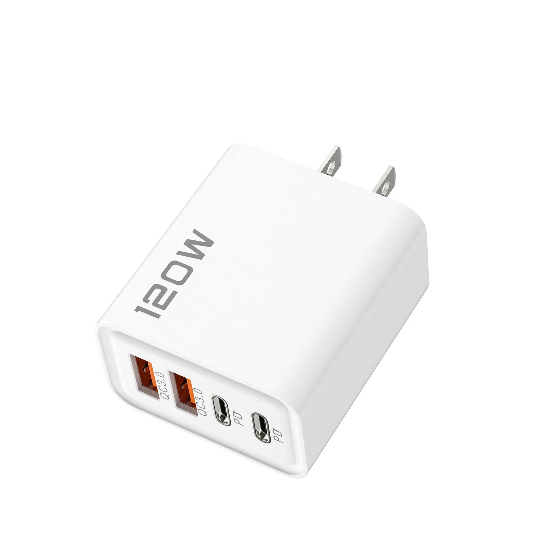 120W USB-C PD Wall Charger — Multi-Port Fast Charging Adapter