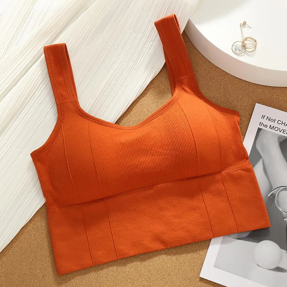 Sports Bra Anti-Sweat Fitness Top Women Seamless Yoga Bra Shockproof Crop Top Push Up Sport Bra Gym Workout Top