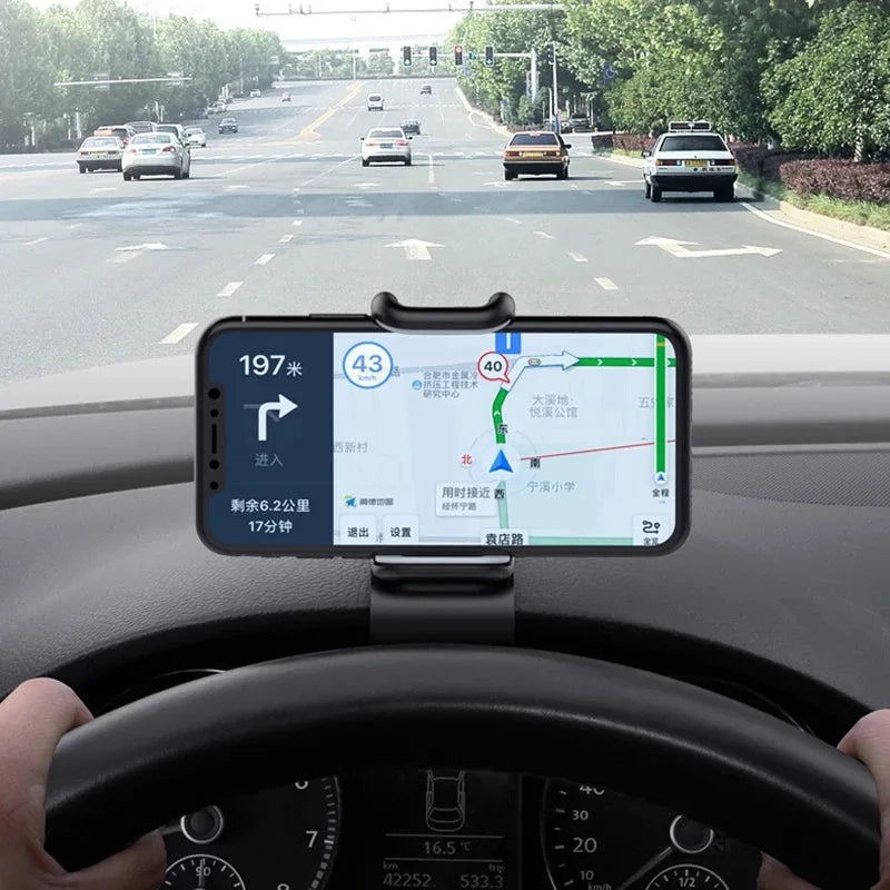 360° Rotatable Car Phone Holder — Universal Dashboard & Windscreen Mount