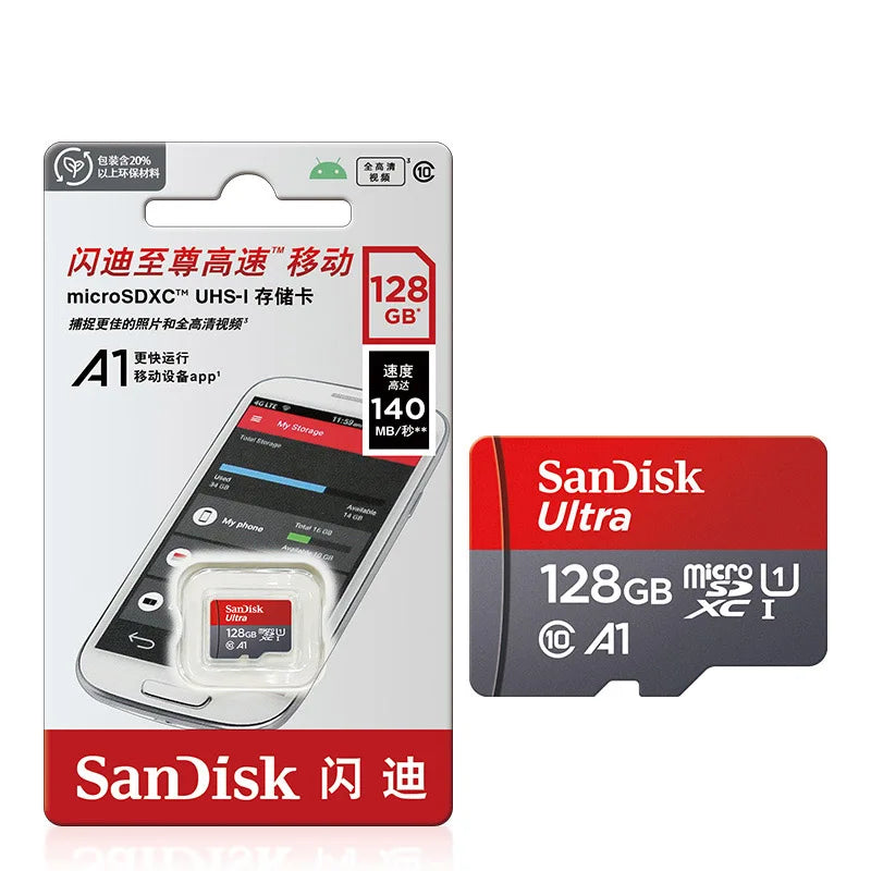 SanDisk Micro SD Card — Class 10 UHS-1 | 32GB to 256GB