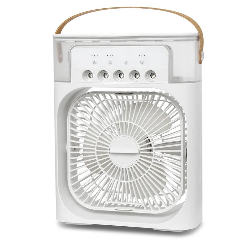 Portable 3 In 1 Fan AIr Conditioner Household Small Air Cooler LED Night Lights Humidifier Air Adjustment Home Fans