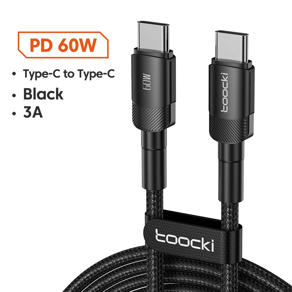 Toocki 100W USB-C to USB-C Fast Charging Cable