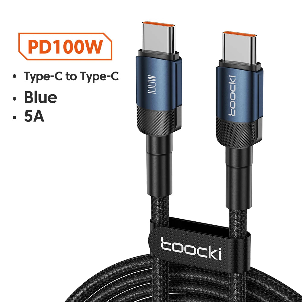 Toocki 100W USB-C to USB-C Fast Charging Cable