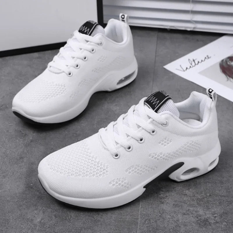 Women Platform Casual Sneakers Shoes Mesh Breathable Running Shoes Chunky Summer Sports Tenis Shoes 2024 Luxury Vulcanize Shoes