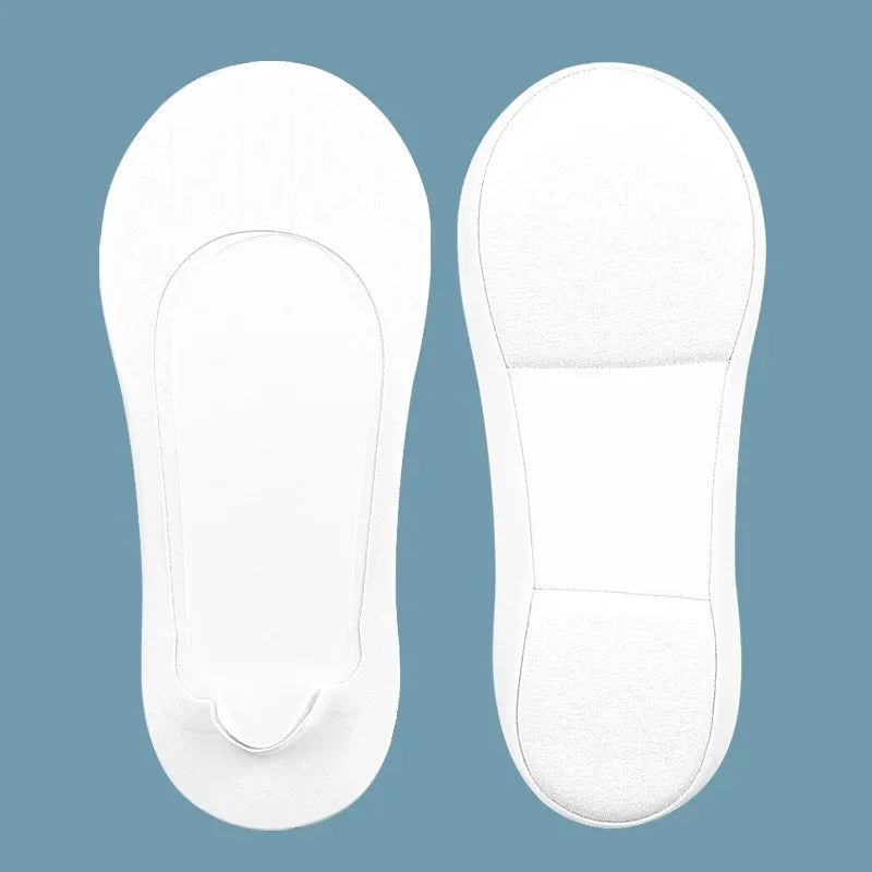 Women Non-slip Low-top Sock Shoe Pad Insoles for Feet Arch Invisible Shallow Boat Socks Soft Sponge Shock-absorbing Pressure Cut