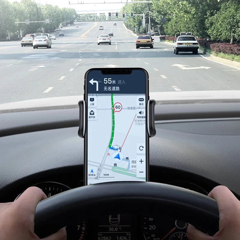 360° Rotatable Car Phone Holder — Universal Dashboard & Windscreen Mount